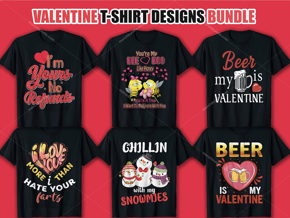 New Valentine T Shirt Designs Bundle By Md Mamun On Dribbble