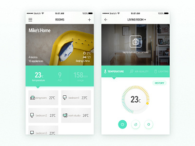 Smart Home App app ios smart home ui ux