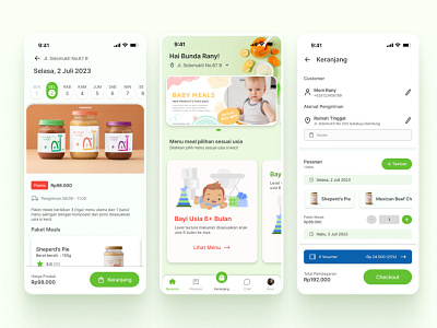 Baby Food App app branding design food app graphic design illustration mobile mobile app popular redesign ui ui design userinterface ux ux design