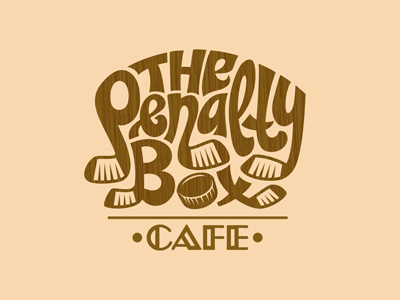 The Penalty Box lettering logo typography