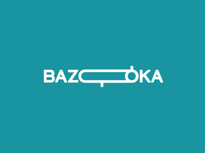 Bazooka logo typography