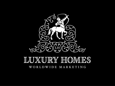 Luxury Homes lettering logo typography