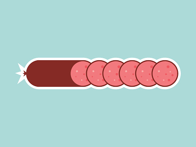Salami database food illustration meat salami vector