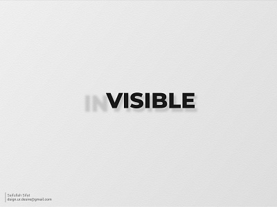 Invisible 3d branding design graphic design icon illustration logo typography ui ux vector
