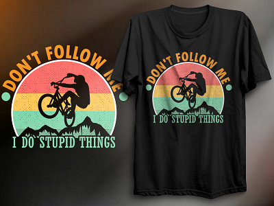 Mountain Biker, T-Shirt Design adventure art bike lover biker biker t shirt clothing design graphic design illustration shirt t shirt design tee