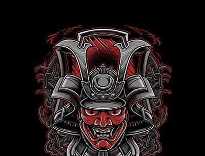 Shogun 3d branding graphic design logo samurai