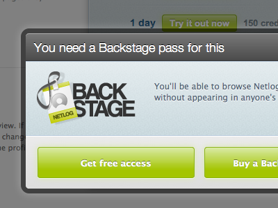 backstage dialog bezel button dialog modal