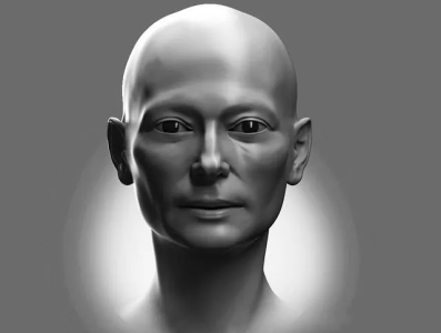 Likeness sculpt of Tilda Swinton 3d 3d art anatomy character figure likeness zbrush