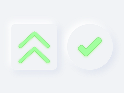 Neumorphism Buttons design graphic design ui ux vector