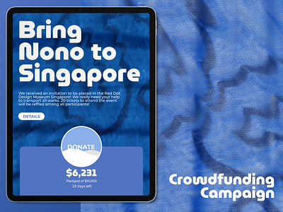 Daily UI 32/100 - Crowdfunding Campaign art branding crowdfunding campaign dailyui design figma graphic design illustration logo modern typography ui ux vector