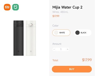 Daily UI 33/100 - Customize Product branding customize product dailyui design figma graphic design logo mi mijia order product shop typography ui ux vector xiaomi 小米