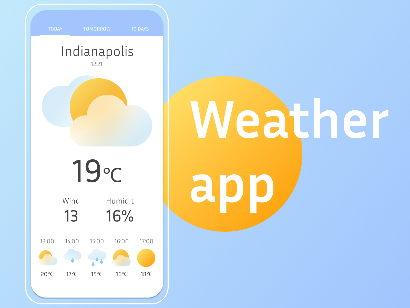 Daily UI 37/100 - Weather by NONO.artlover on Dribbble