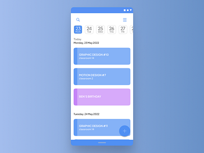 Daily UI 71/100 - Schedule