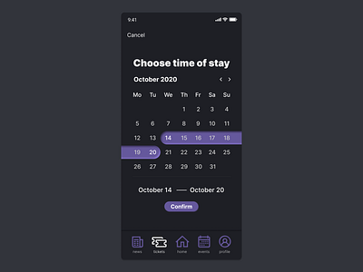 Daily UI 80/100 - Date Picker