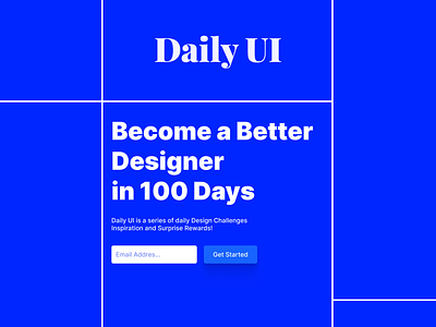 Daily UI 100/100 - Redesign Daily UI Landing Page 100 branding dailyui design figma graphic design logo page redesign daily ui landing page ui ux web
