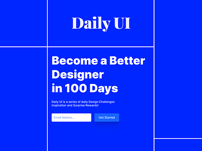 Daily UI 100/100 - Redesign Daily UI
Landing Page