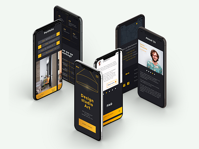 Design studio Art - Landing Page adaptive branding design figma landing mobile ui ux web web design