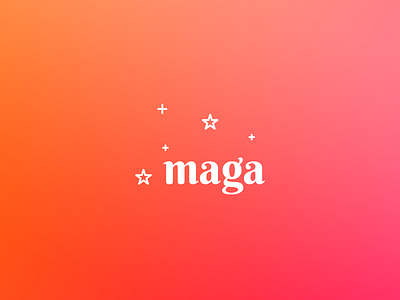 Logo Maga brand design logo logotype maga magic