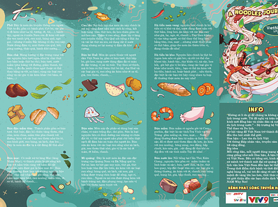 Vietnam's cuisine brochure #2 brochure illustration