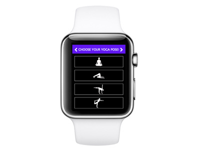 Yoggii, Yoga App. for Apple Watch app. mobile ui ux