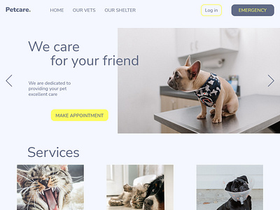 Vet clinic website