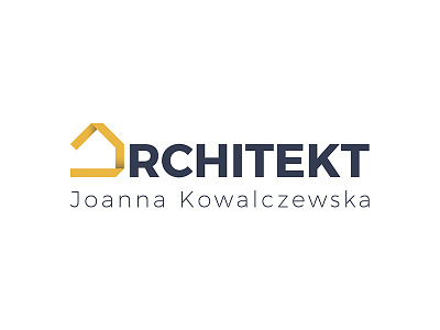 Logo Architekt Joanna Kowalczewska architect buid house logo