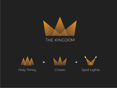 The Kingdom black concert crown holly trinity kingdom light music spirit spot light yellow
