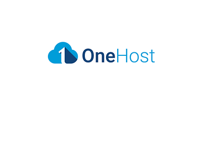 Logo Name: One Host brand identy branding busines logo design flat icon illustration logo logo design minimal logo modern vector