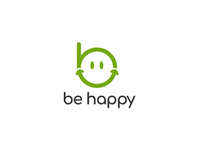 Logo Name: Be Happy branding design flat logo graphic design icon illustration logo logo design minimal logo vector