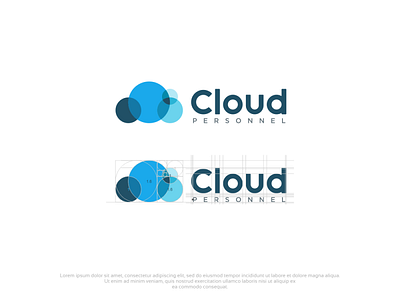 Logo Name: Cloud Personnel branding business logo design flat logo graphic design icon illustration logo logo design minimal minimal logo vector