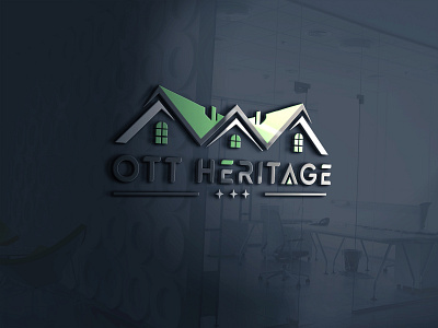 Logo Name: OTT Heritage branding design flat graphic design illustration logo logo design logodesign minimal minimal logo minimalist modern vector