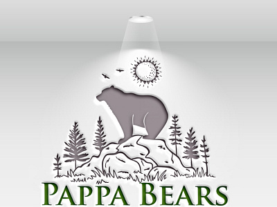 Logo Name: Pappa Bears brand identy branding design flat logo icon illustration logo logo design minimal logo ui ux vector