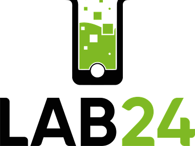 Logo Name: LAB24 brand identy branding business logo design flat logo icon logo logo design minimal minimal logo ui vector