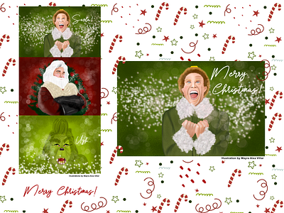 Christmas card 2020 illustration procreate visualdesign