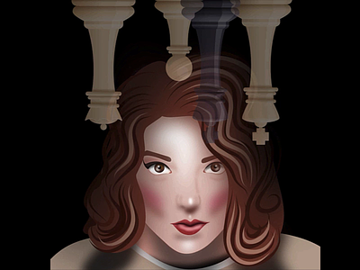 The Queen's Gambit design illustration visualdesign