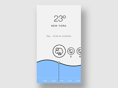 Weather App UI Concept app blue clean design flat design graphic ios minimal ui ui design ux weather