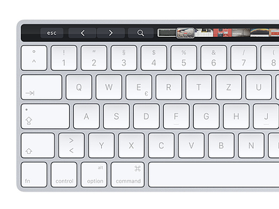 Apple Magic Keyboard with Touch Bar Concept apple concept design keyboard magic touch bar