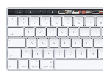 Apple Magic Keyboard with Touch Bar Concept
