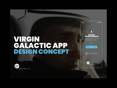 Virgin Galactic App, Design Concept appdesign branding design figma space spaceapp spacedesign ui ux virgin galactic virgingalactic