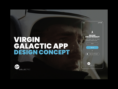 Virgin Galactic App, Design Concept