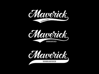 Maverick Baseball Script baseball calligraphy handlettering lettering logo logodesign script