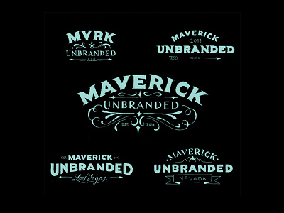 Maverick Unbranded Tshirt Designs apparel branding calligraphy handlettering lettering letteringdesign script