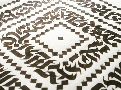 Abstract Blackletter