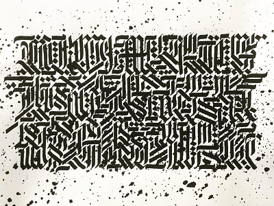 Abstract Blackletter