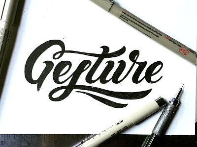 Gesture calligraphy flourish gesture handlettering handwritten lettering script typography