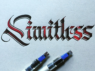 Limitless Blackletter Script abstract blackletter calligraffiti fraktur gothic handlettering lettering logo pattern script