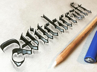 Witchcraft Blackletter abstract blackletter calligraffiti fraktur gothic handlettering lettering logo pattern script