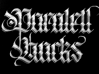 Parallel Pen Modification abstract blackletter calligraffiti fraktur gothic handlettering lettering logo pattern script