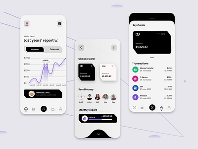 Fintech App Design app design fintech ui ux