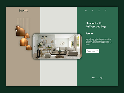 Home Furniture website. figma furniture graphic design user experience user interface